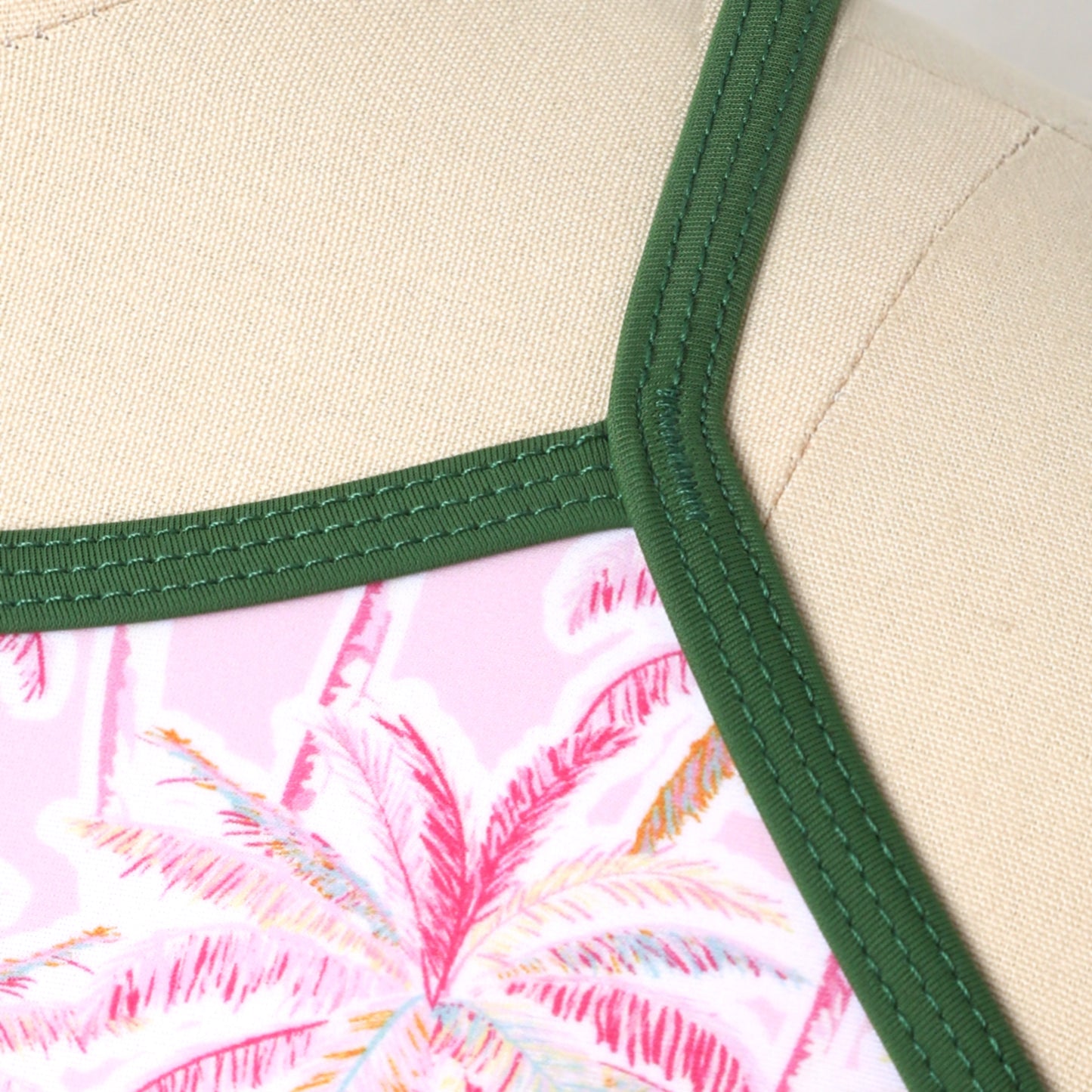 Vibrant Pink Coconut Blossom Performance Swimwear — Dynamic Design for Active Style