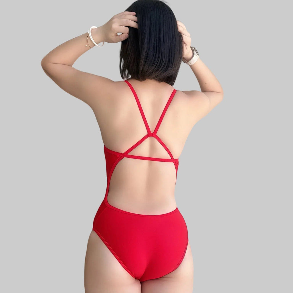 Red HydroFit One Piece Swimsuit 26021