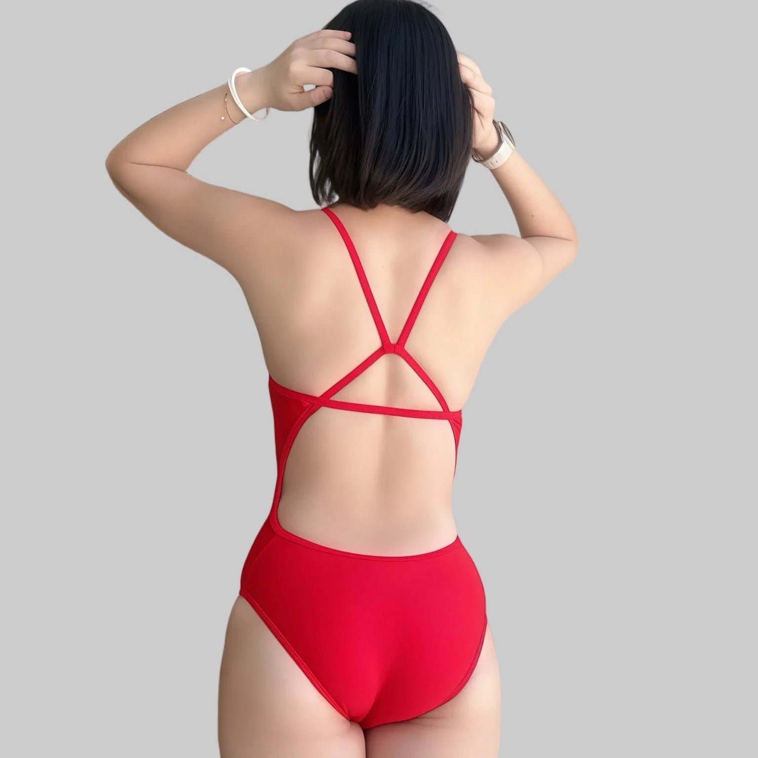 Red HydroFit One Piece Swimsuit 26021