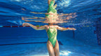 One-piece racing swimsuit cutout 26019