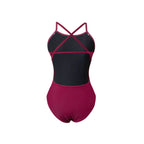 Elite Swim: Burgundy Racing One-Piece for Maximum Performance
