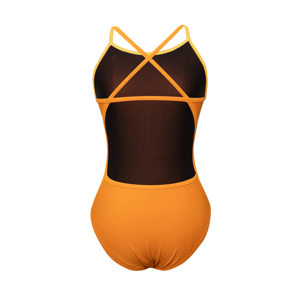Orange One-Piece Swimsuit