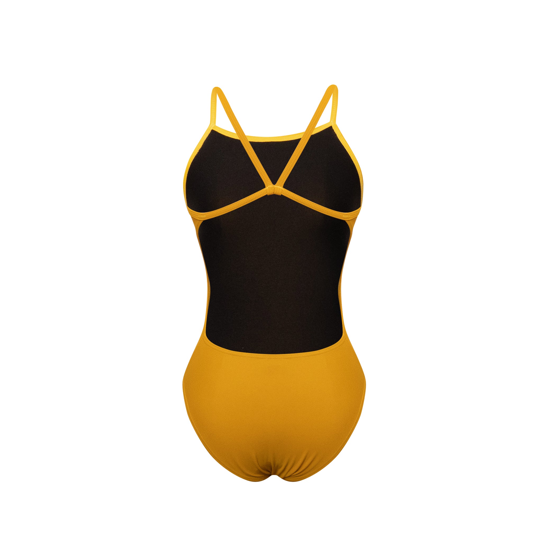 Warm Yellow Competitive Training Swimsuit