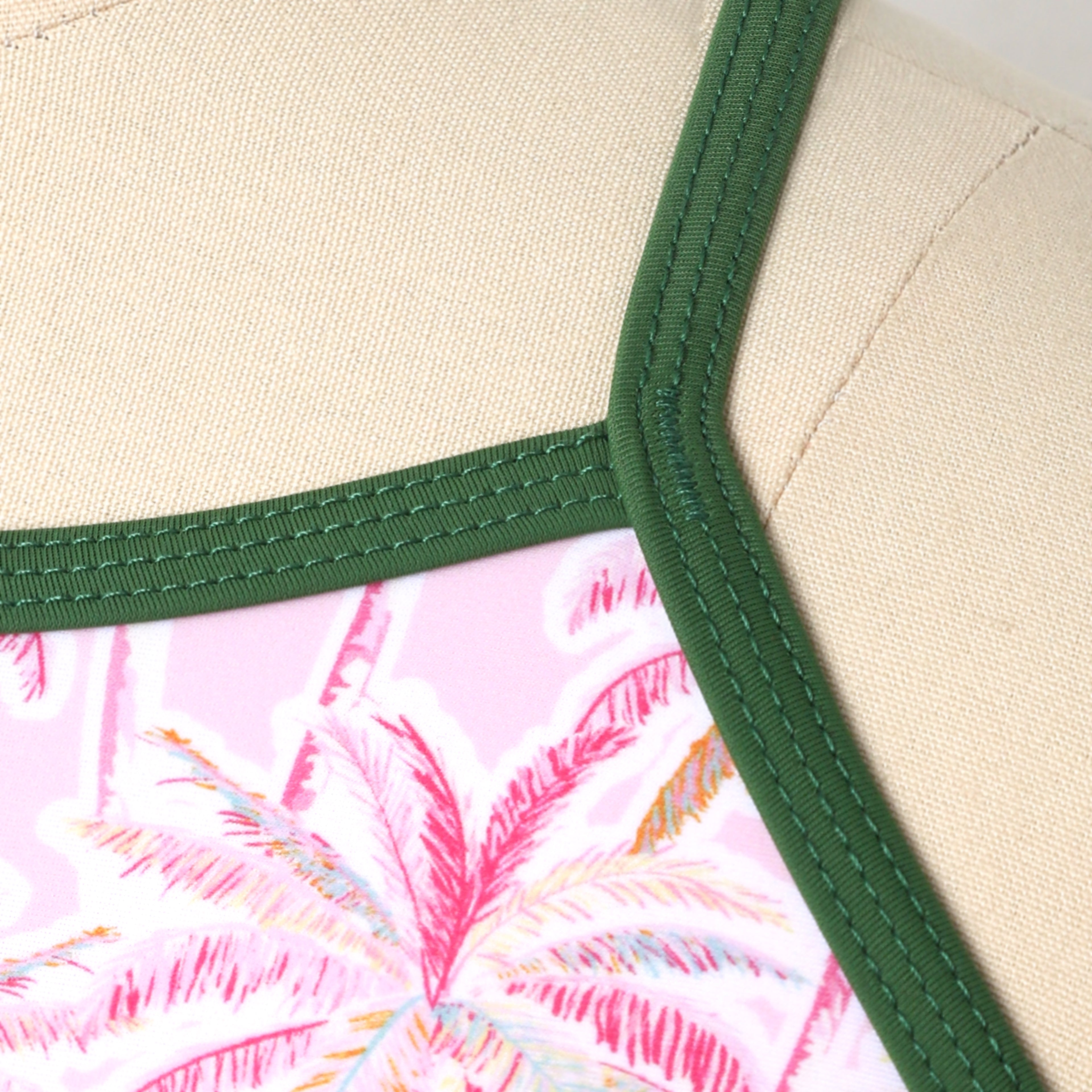 Vibrant Pink Coconut Blossom Performance Swimwear — Dynamic Design for Active Style