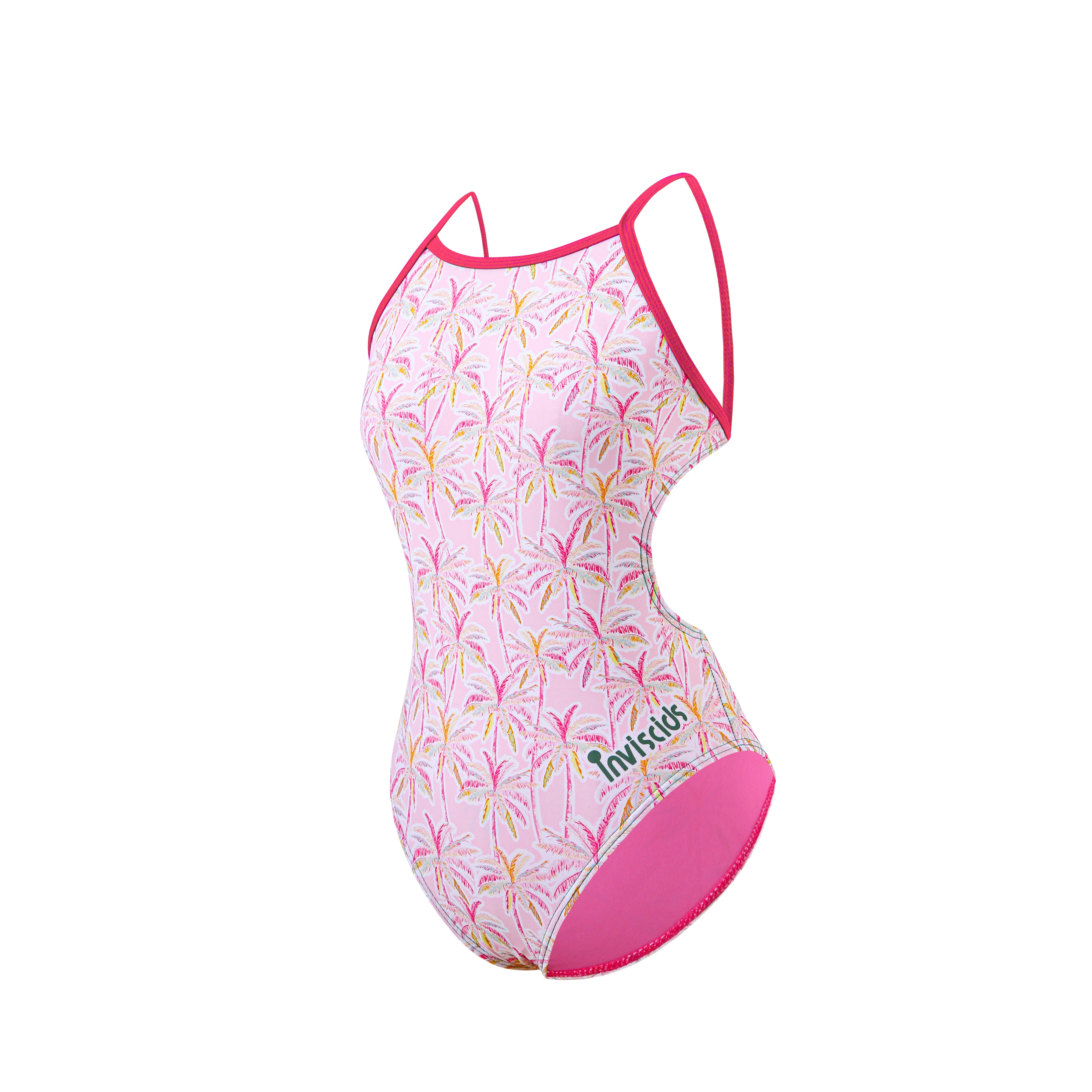 Radiant Pink Coconut Floral Swimwear — Energize Your Active Look